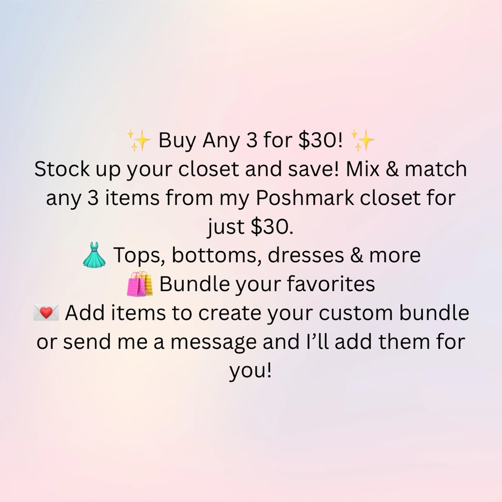 Mix and Match Clothing Bundle